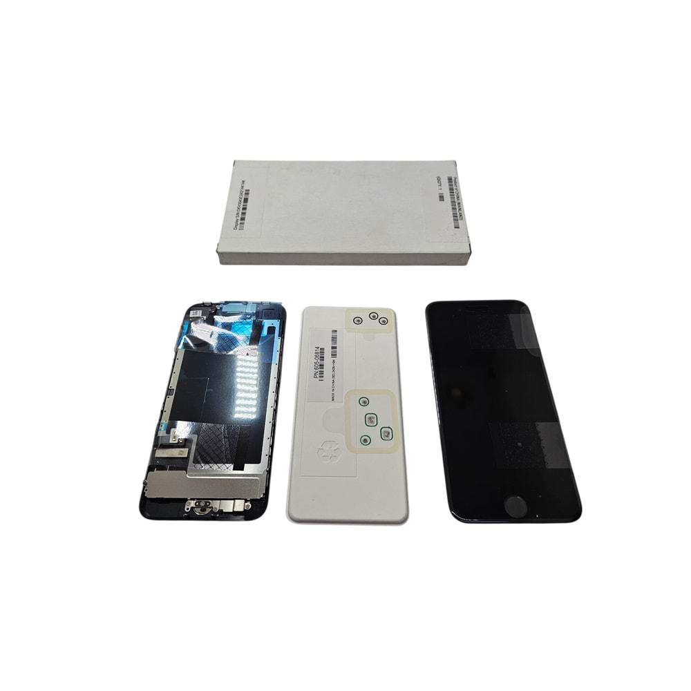 iPhone SE 3. Nesil Lcd Ekran % 100 Apple Servis Ürünü Siyah Ön Kamera Home Tuş Dahil