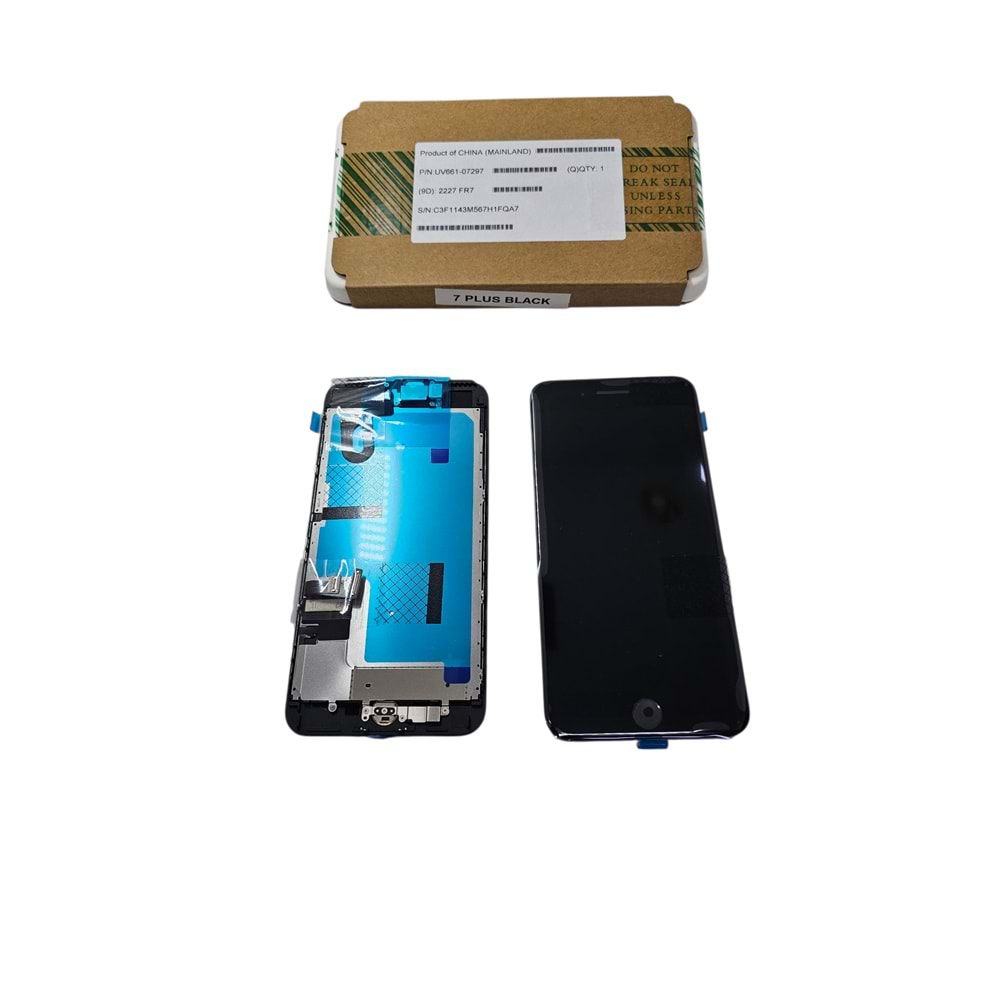 iPhone 7 Plus Lcd Ekran % 100 Apple Servis Ürünü Siyah Ön Kamera Home Tuş Dahil