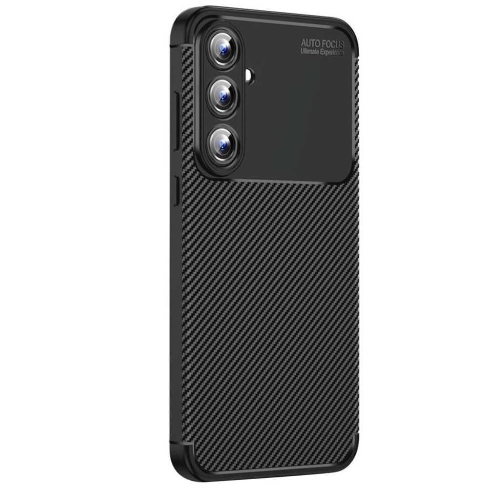 Newface Xiaomi Redmi 14 Pro Kılıf Maya Karbon Kapak - Siyah