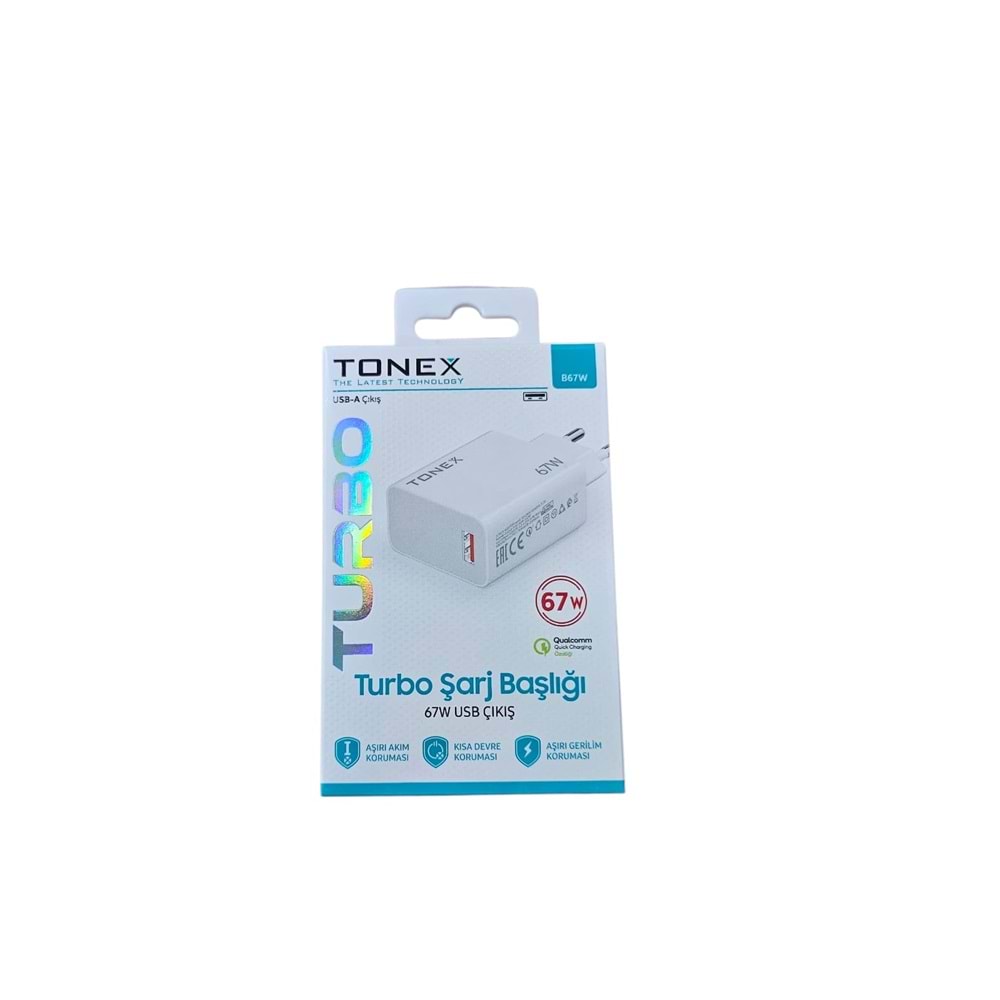 Tonex TY67W Turbo Usb Şarj Başlığı (Saniye Sayar)