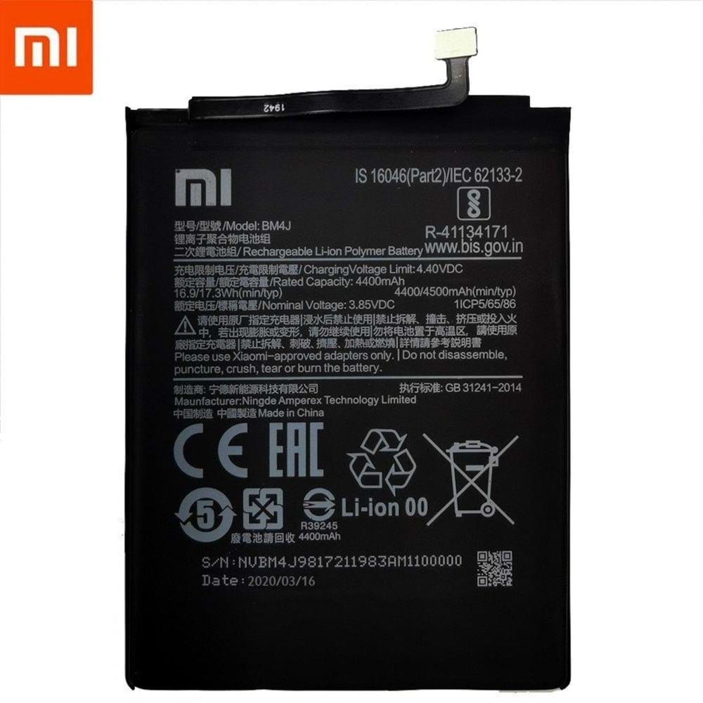 Xiaomi Redmi Note 8 Pro Batarya Orjinal Bm4J