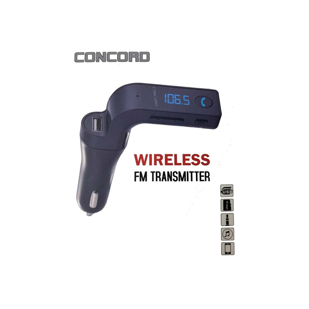 Concord C-602 Fm Transmitter - Siyah