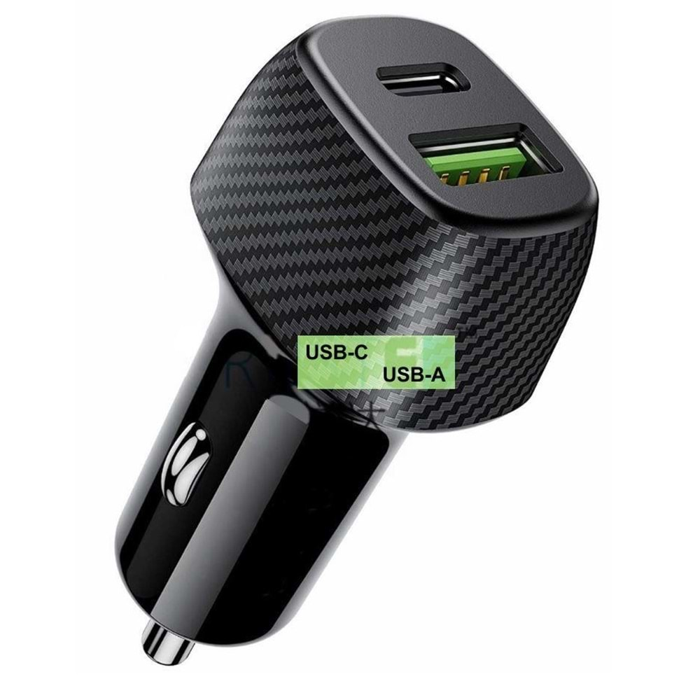 Concord C774 36W Pd+Qc 3.0 Usb-A Usc-C Araç Şarj Başlığı