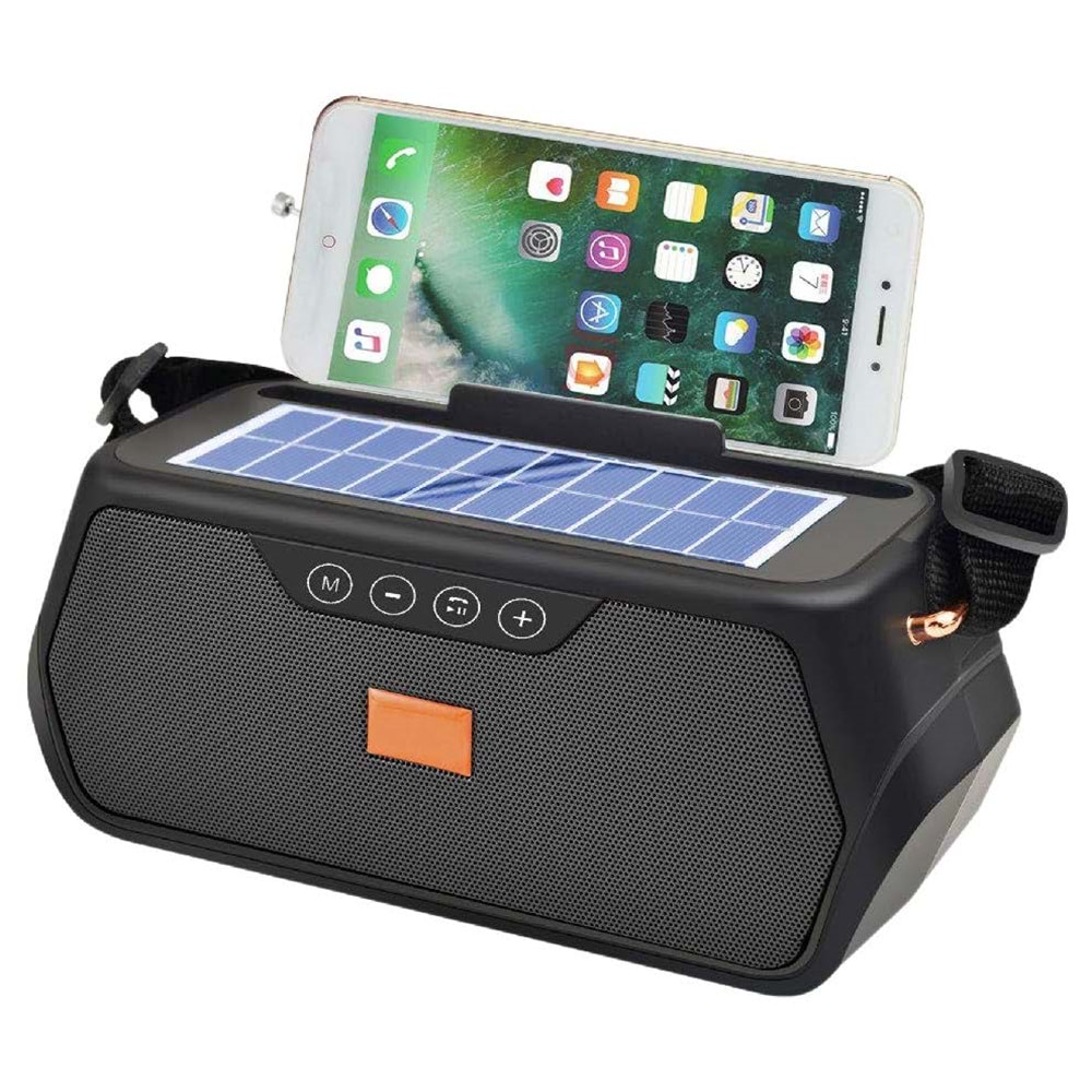 Concord FP81S BT/FM/USB Solar(Güneş) Enerji Bluetooth Hoparlör - Siyah