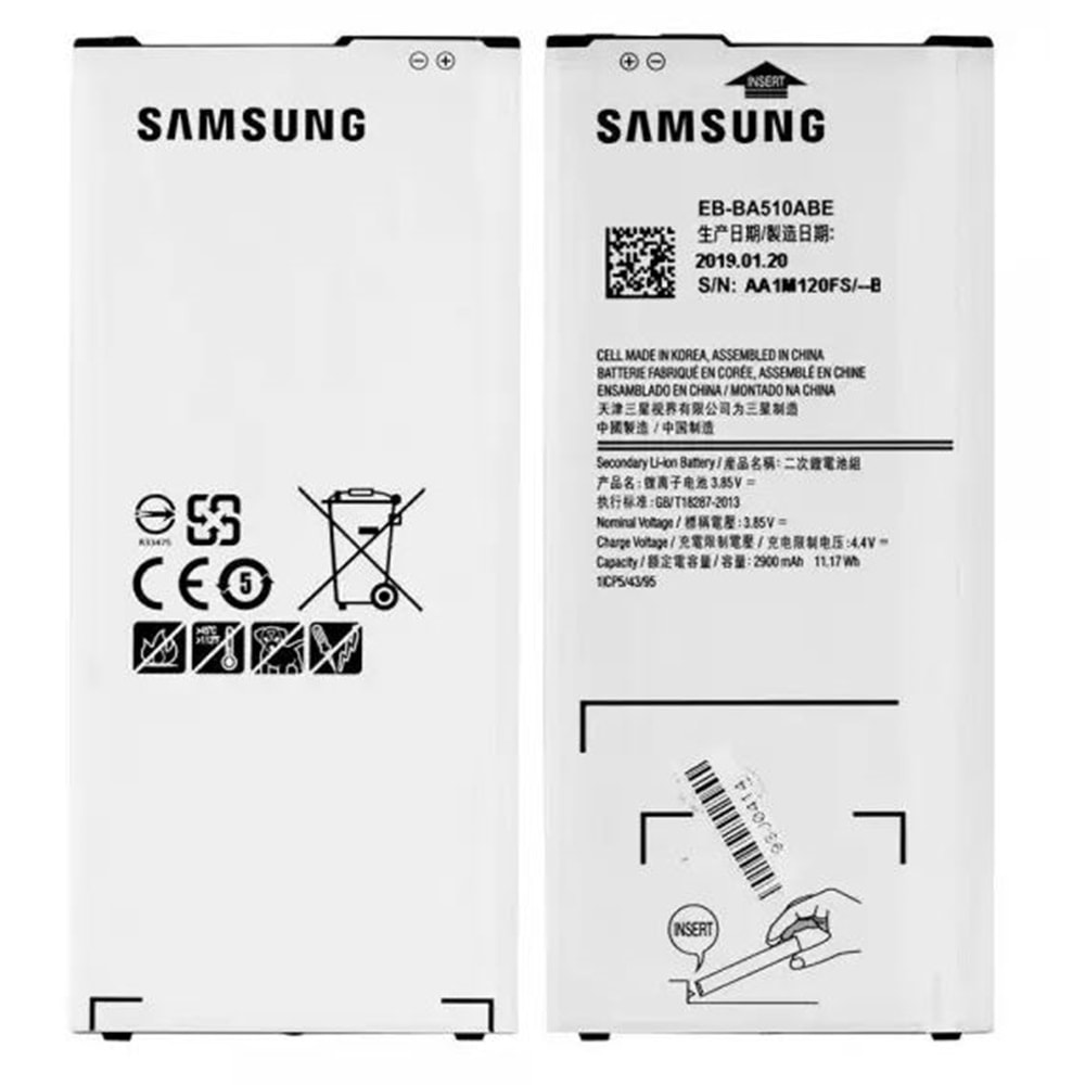 Samsung A5 2016 A510 Batarya Servis Orjinali