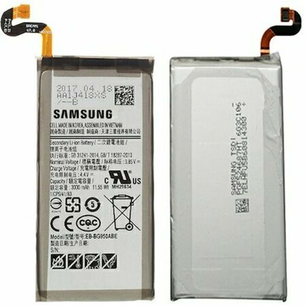 Samsung S8 G950F Batarya %100 Servis Orjinali