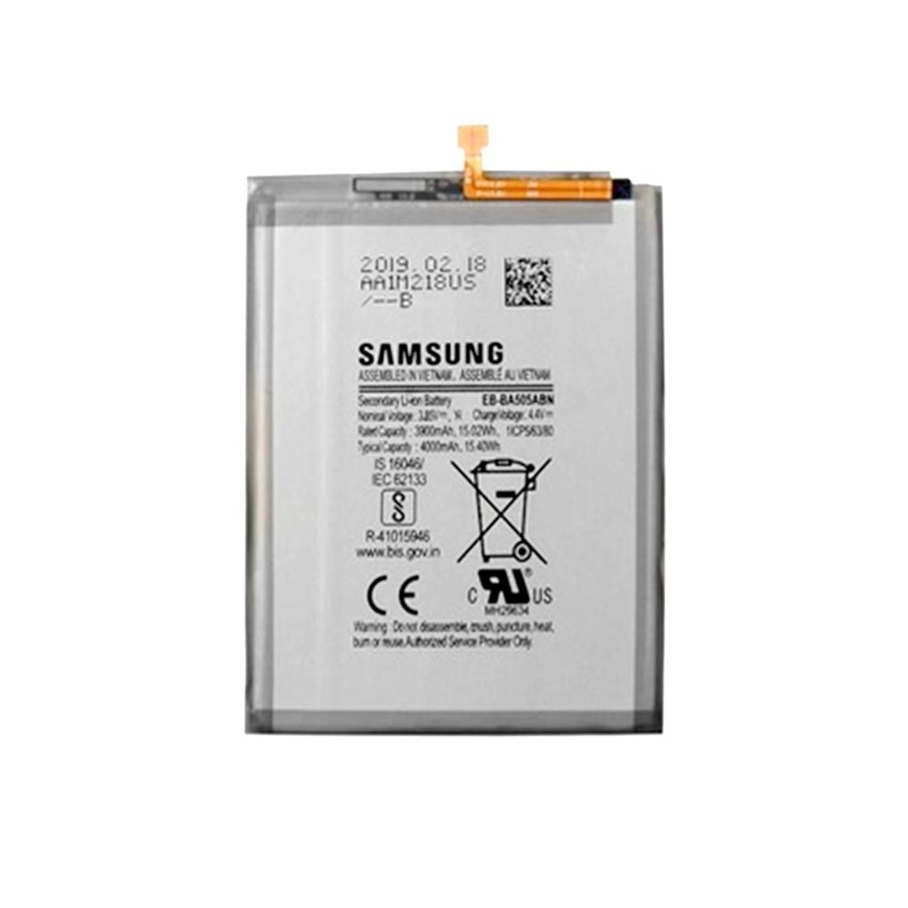 Samsung A20 A205 - A30 A305F - A30S A307 - A50 A505F Batarya %100 Servis Orjinali