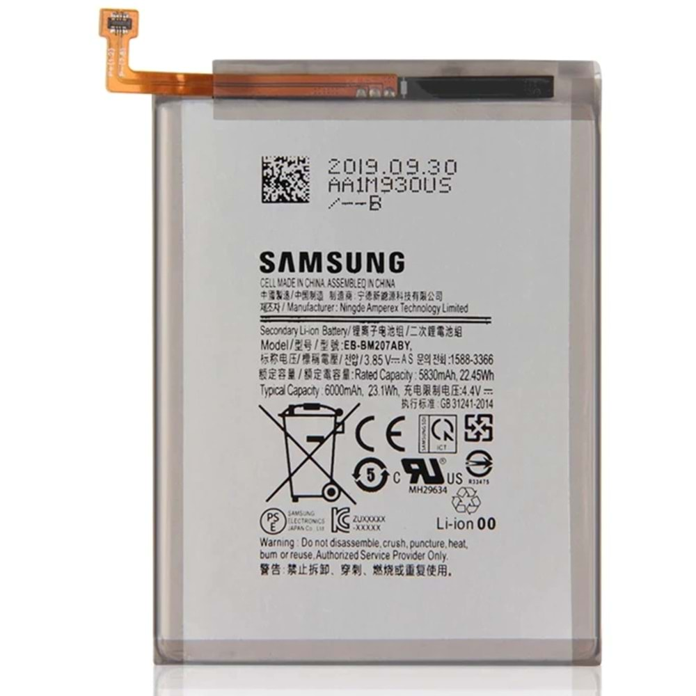 Samsung M31 M315F Batarya %100 Servis Orjinali