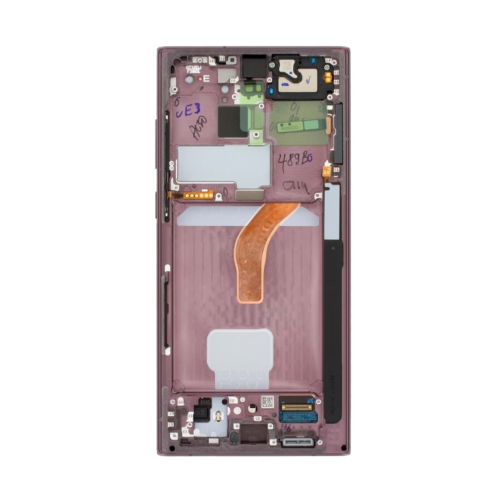 Samsung S22 Ultra Lcd Ekran Servis Orjinali Pembe