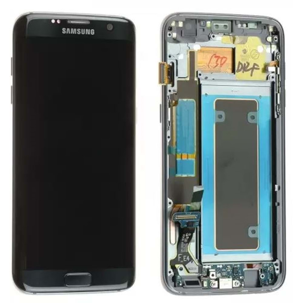 Samsung S7 Edge Lcd Ekran %100 Servis Orjinal Siyah