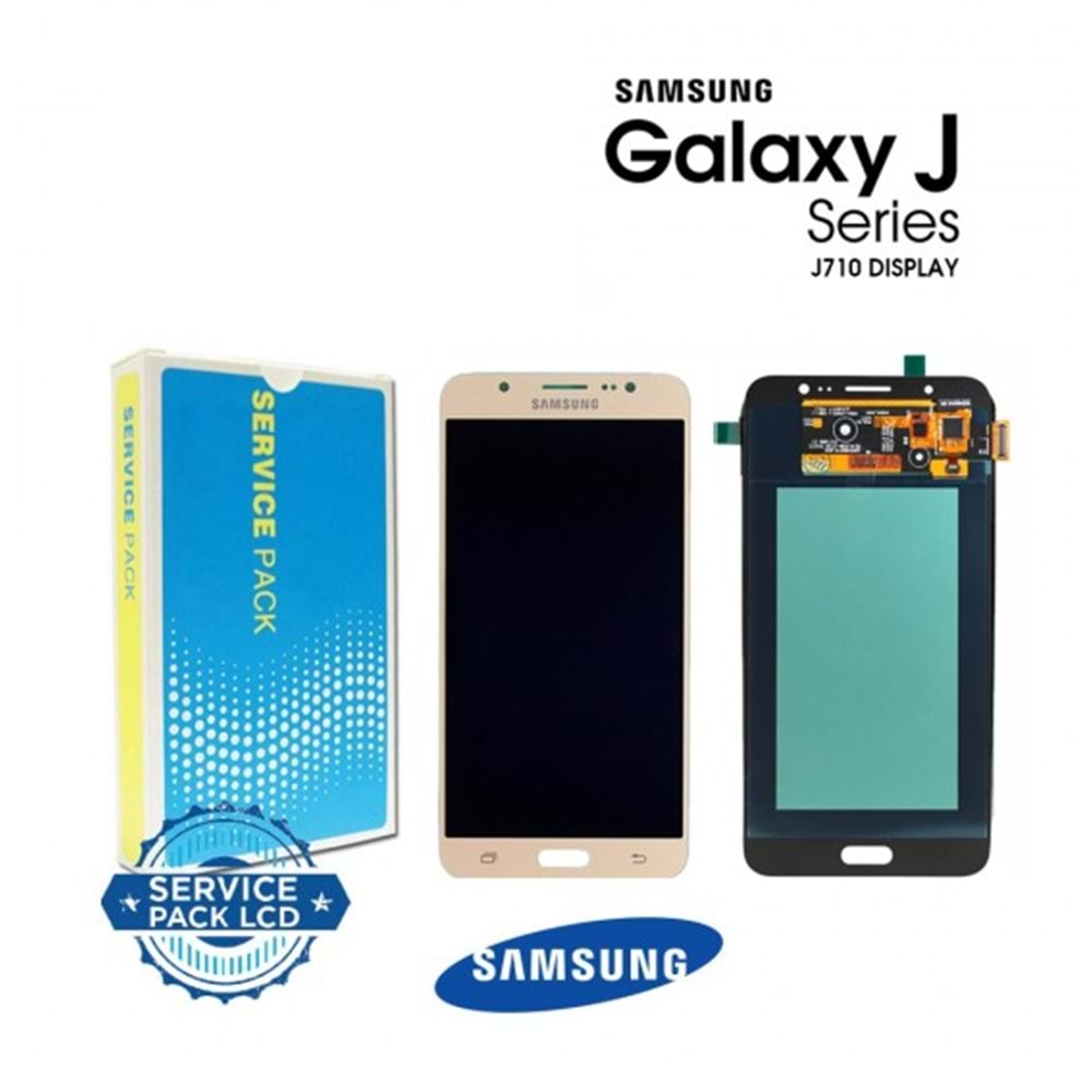 Samsung J7 2016 Lcd Ekran %100 Servis Orjinal Gold