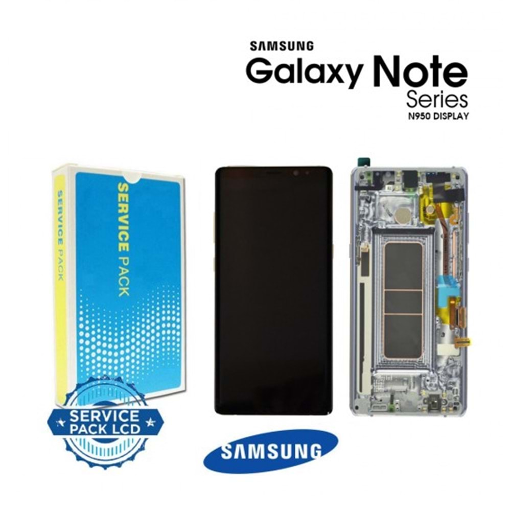 Samsung Note 8 Lcd Ekran %100 Servis Orjinal Gray