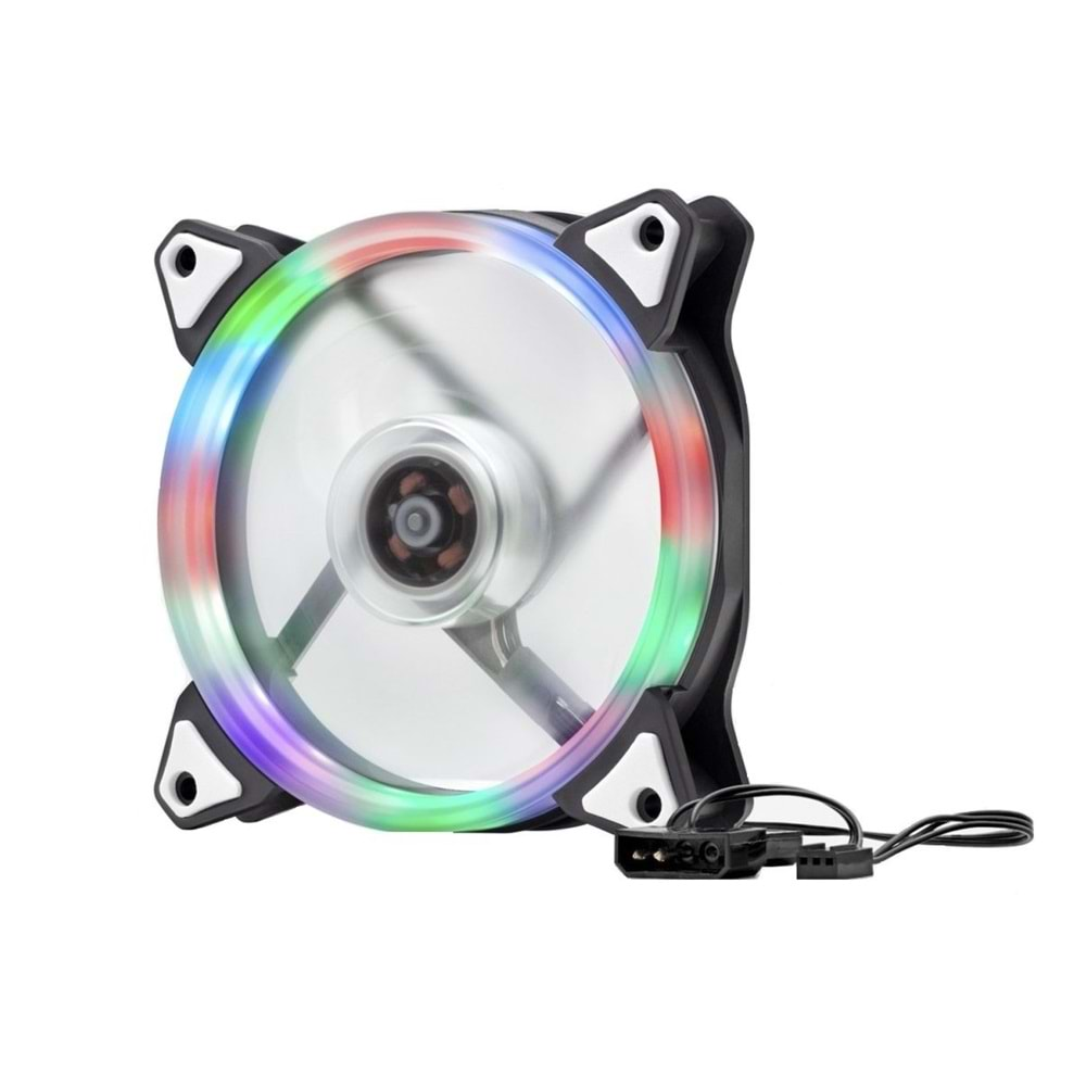 Hadron Hd2549 96 Rgb Ledli Kasa Fanı 12 Cm