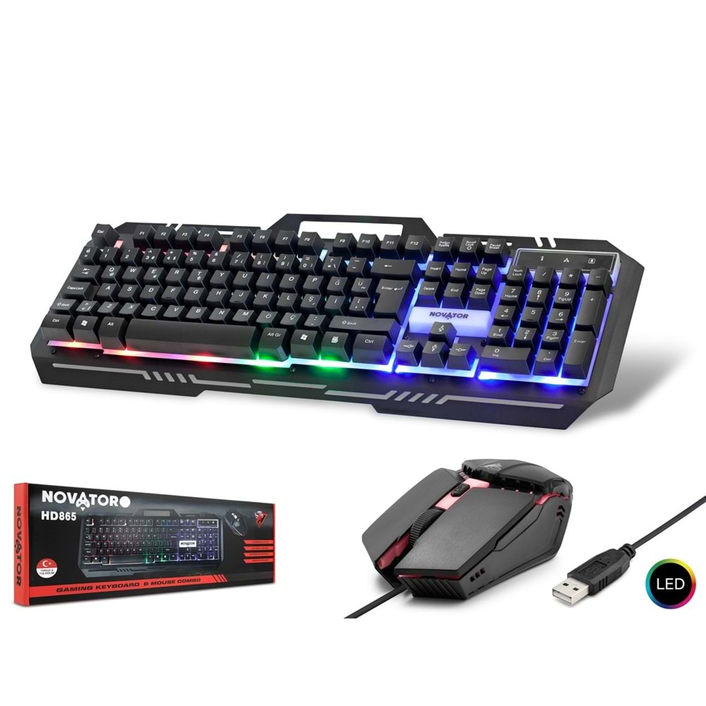 Novator Hd865 Klavye & Mouse Set Q