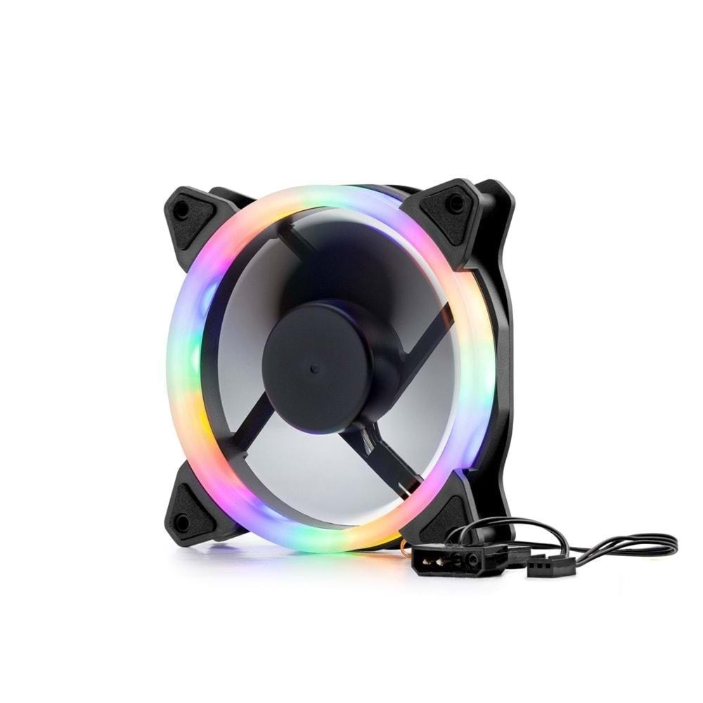 Hadron HDX1522 Rgb 12cm 4 Pin Performans Kasa Fanı