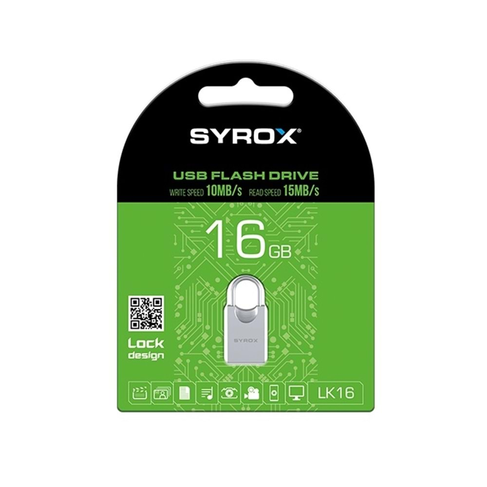 Syrox Lk16 Lock 16 Gb Usb Bellek