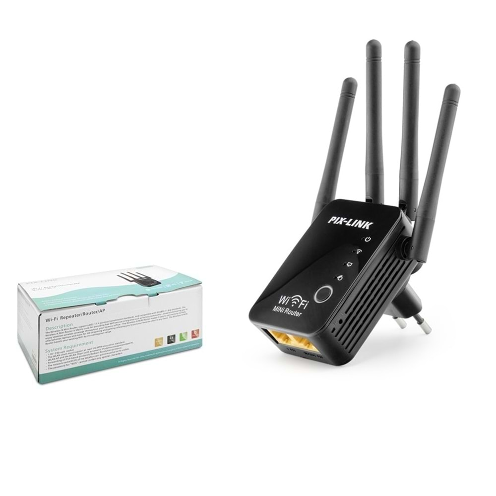 Pıx-Lınk Lv-Wr16/100 Repeater & Router 300Mbps Wifi Güçlendirici