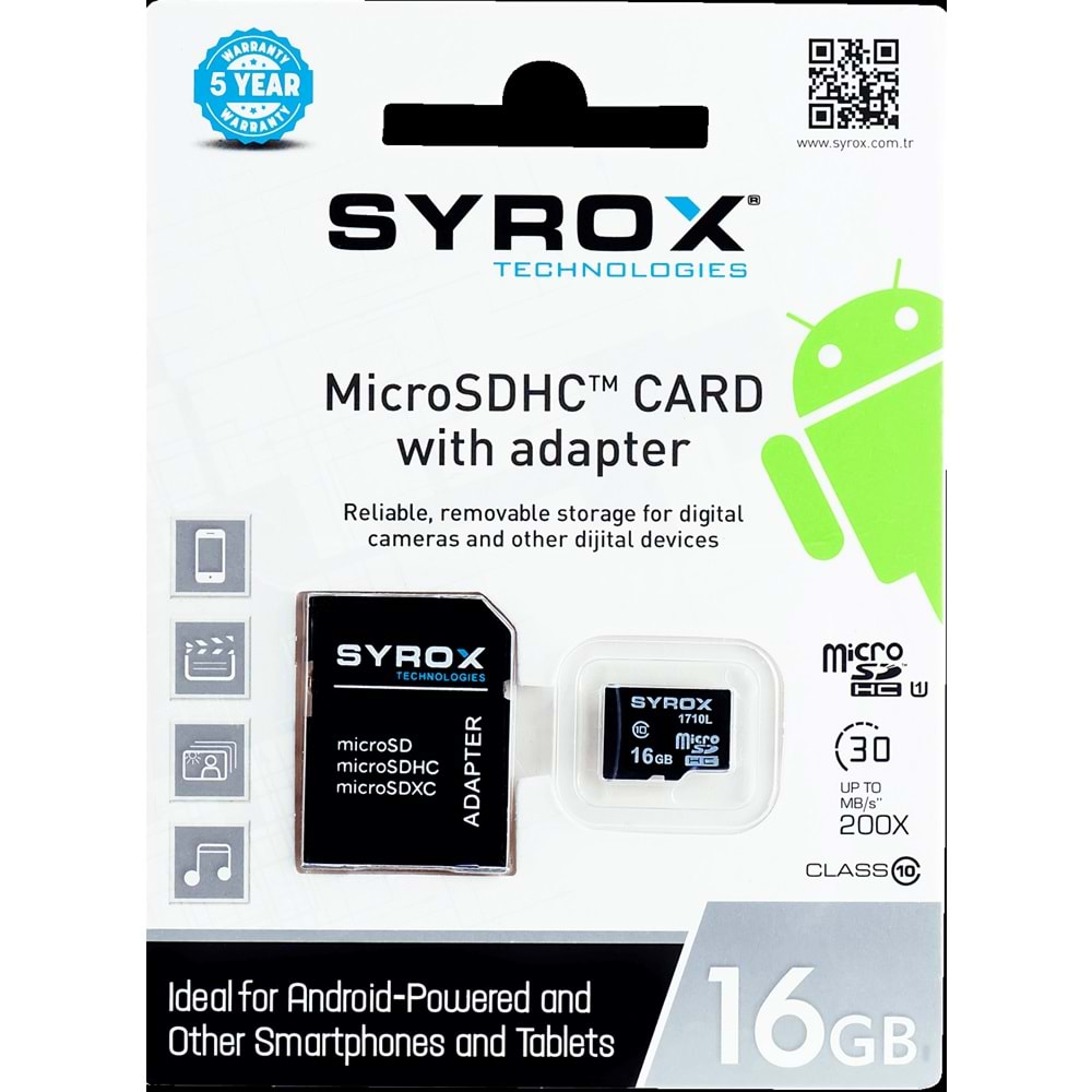 Syrox 16 Gb Hafıza Kartı Mc16