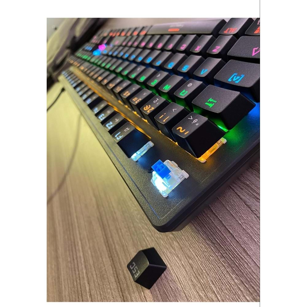 Concord Sprange MK-11 Blue Switch Kablolu Rgb Mekanik Oyuncu Klavyesi