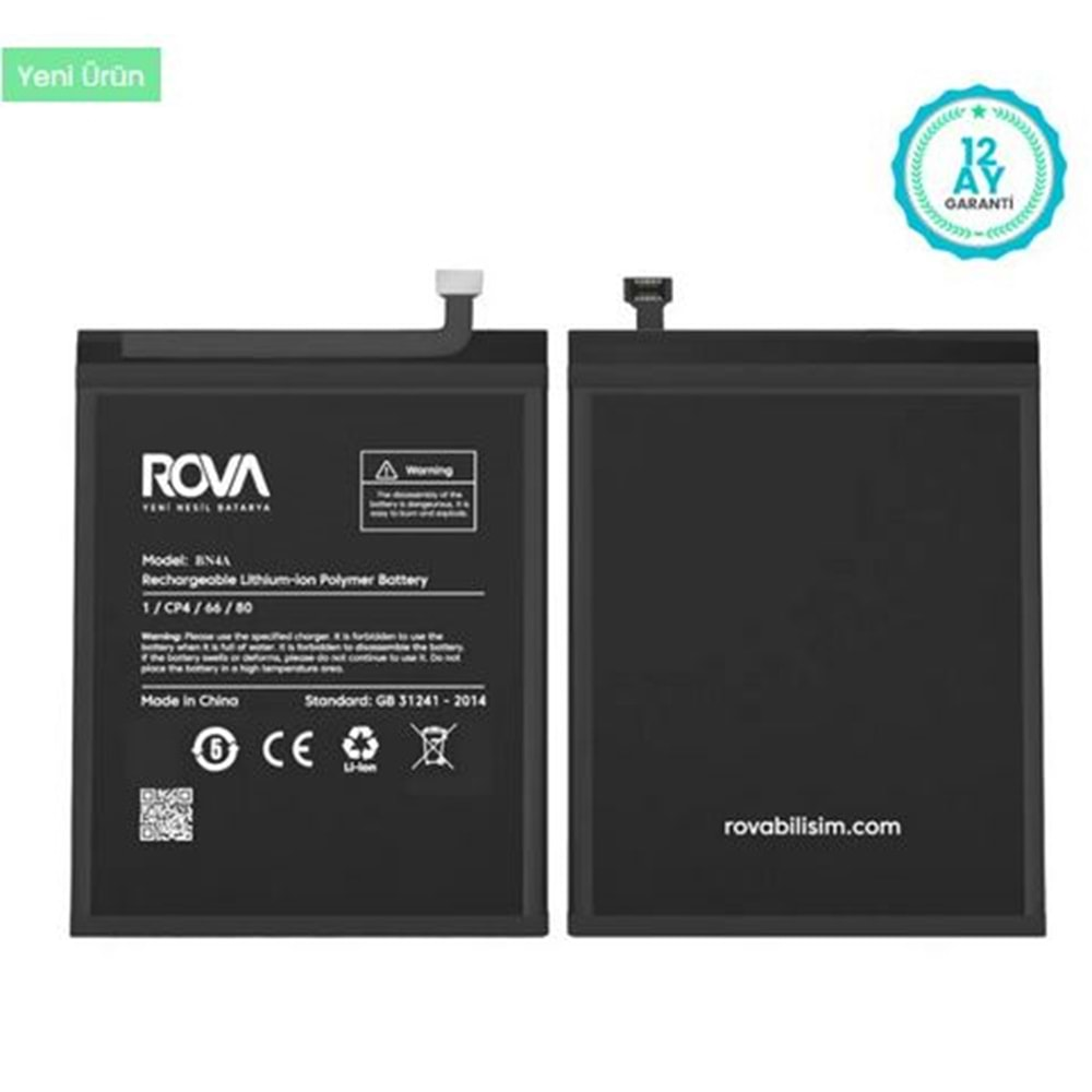 Rova Xiaomi Redmi Note 7 Batarya 4000 Mah. Bn4A