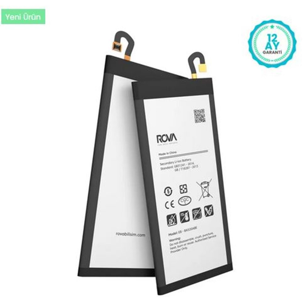 Rova Samsung A5 2017 A520 Batarya 3000 Mah (Eb-Ba520Abe) ( J530 )