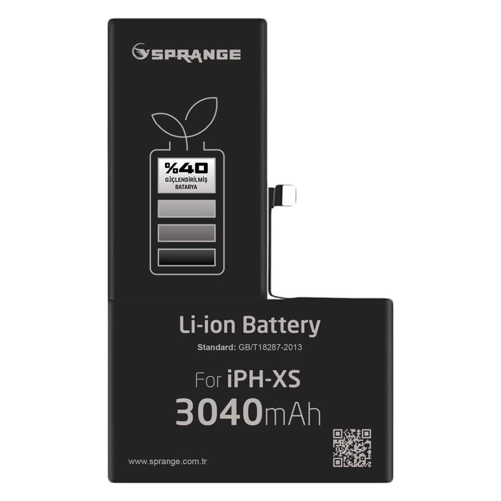 Sprange SBXS İphone XS 3040 mAh %40 Güçlendirilmiş Batarya