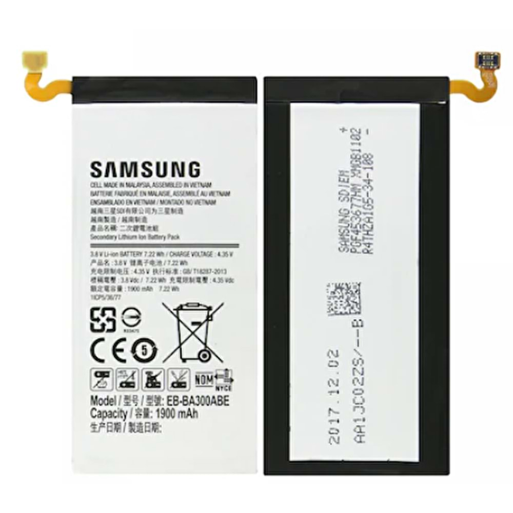 Samsung A3 2015 A300F Batarya Servis