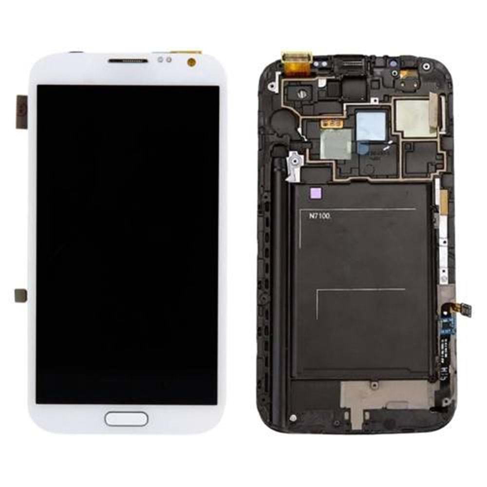 Samsung Note 2 Lcd Ekran Beyaz Revize