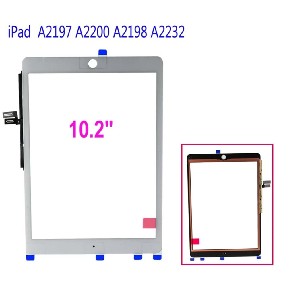 Apple İpad Pro A2197 A2198 A2200 10.2 İnç Touch ( Dokunmatik ) Orjinal Beyaz