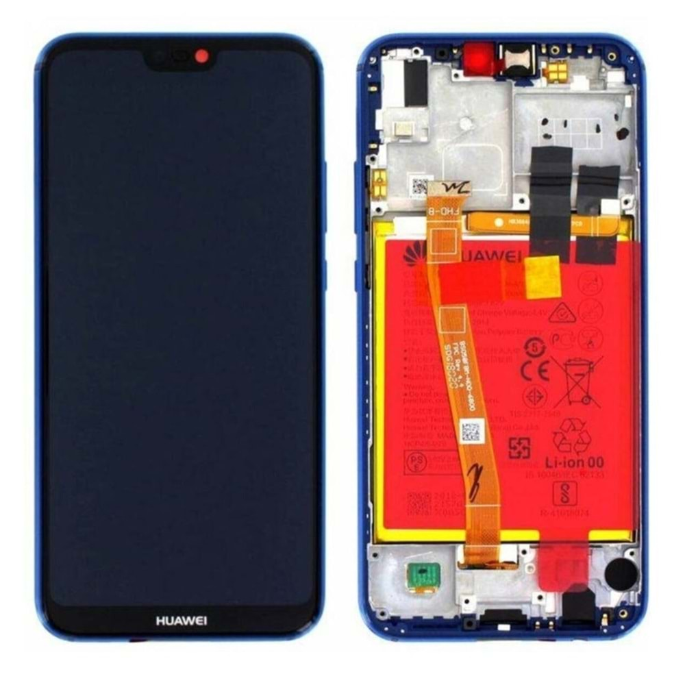 Huawei P20 Lite Lcd Ekran Servis Orjinal Bataryalı Mavi