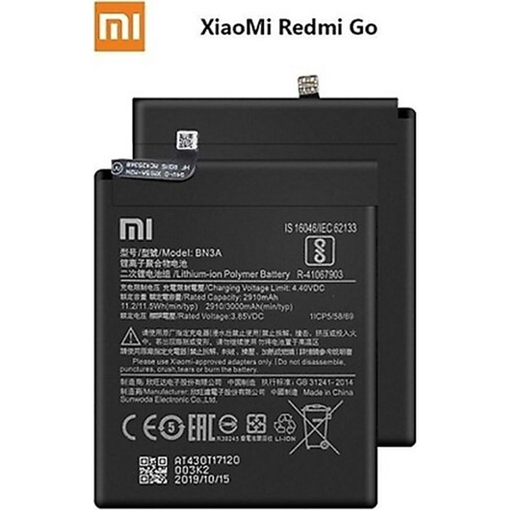 Xiaomi Redmi Go Bn3A Orjinal Batarya