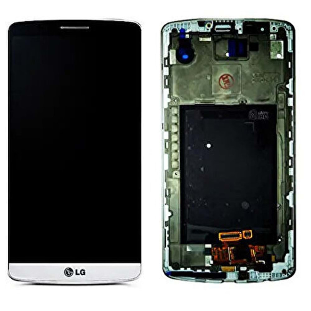 Lg G3 D885 Lcd Ekran Beyaz Orj