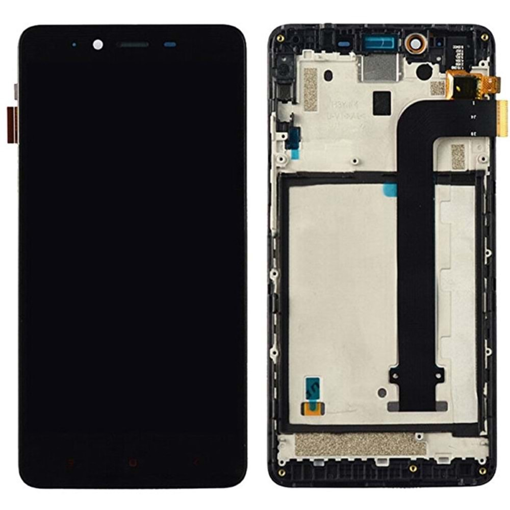 Xiaomi Redmi Note 2 Lcd Ekran Siyah Çitalı