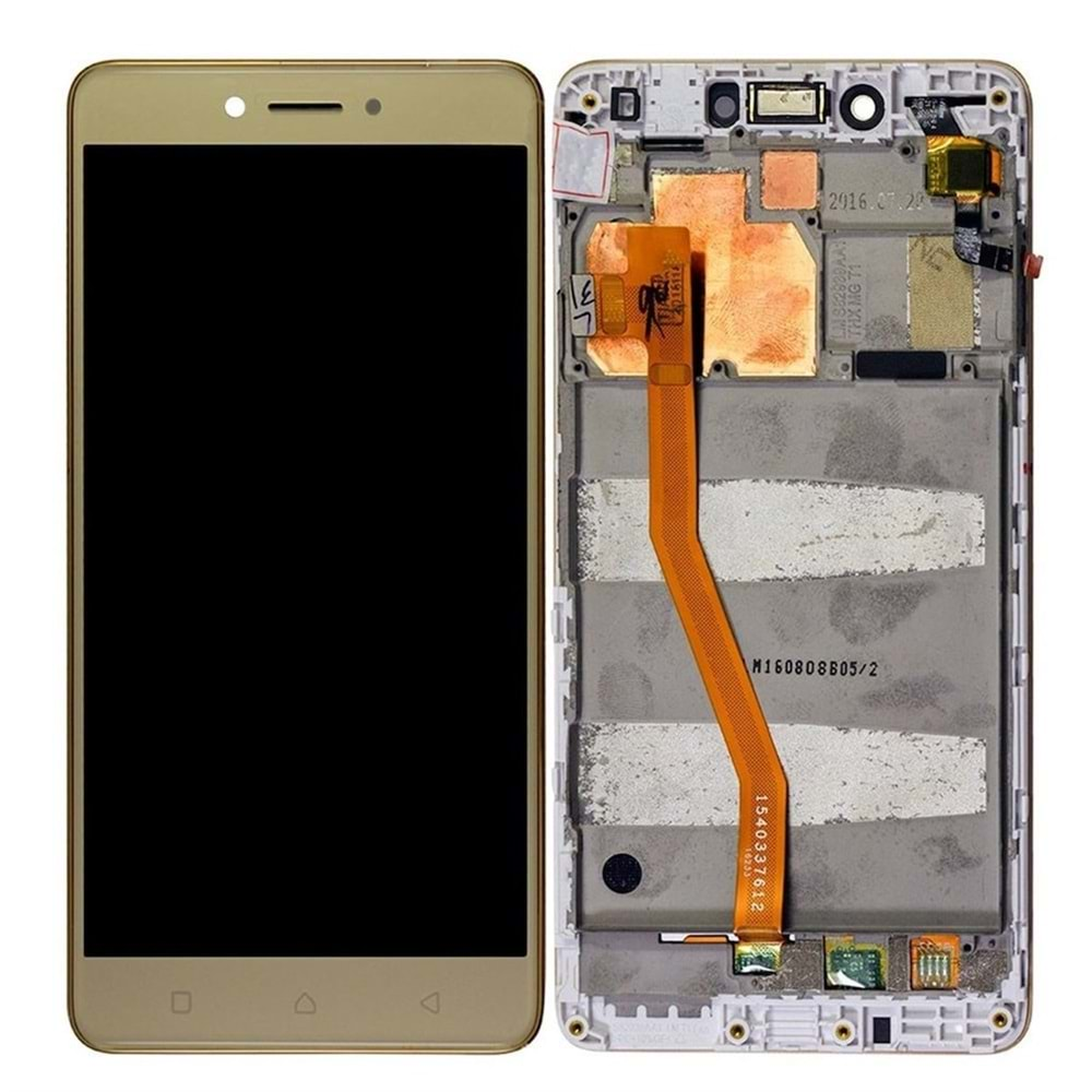 Lenovo K6 Note Lcd Ekran Gold Çıtalı (K53A48)