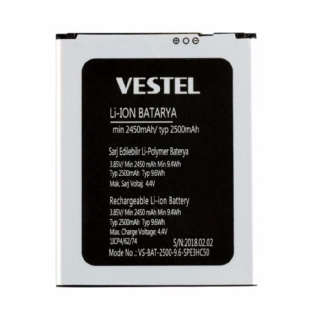 Vestel E3 Orjinal Batarya Spe3Hc50