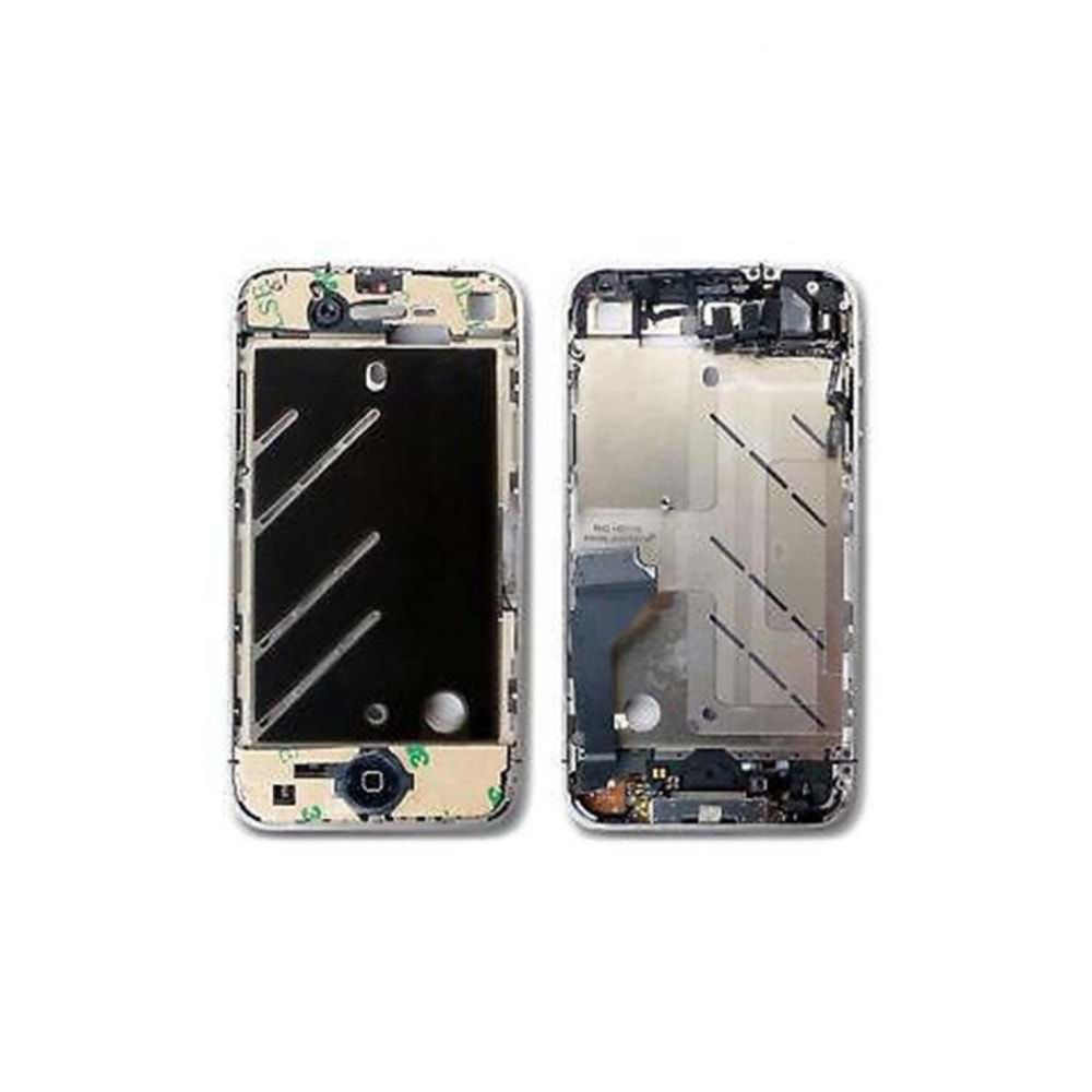 İphone 4 Kasa Gümüş Metal Renk