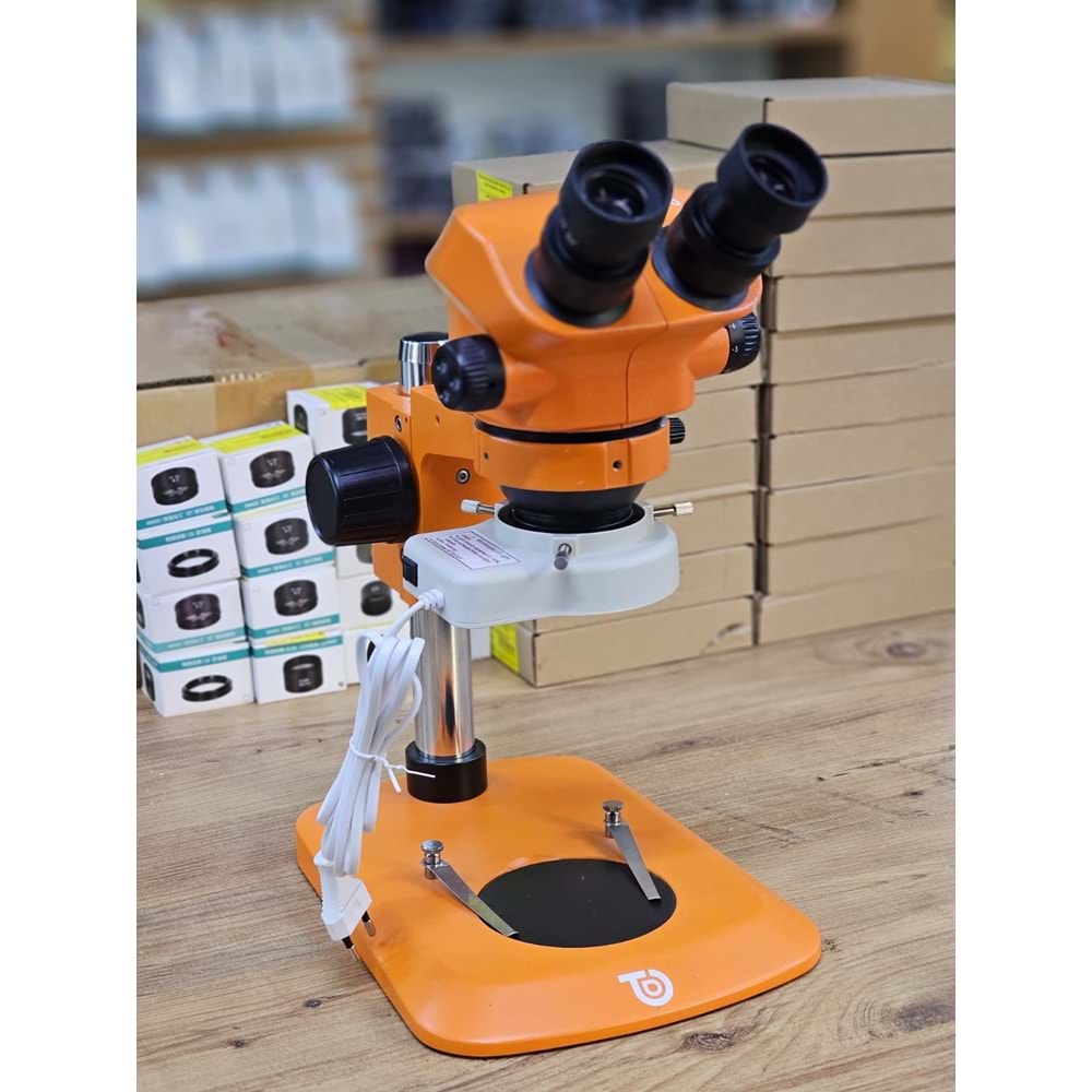Profesyonel Mikroskop Analog Microscope Cs-7050 Turuncu