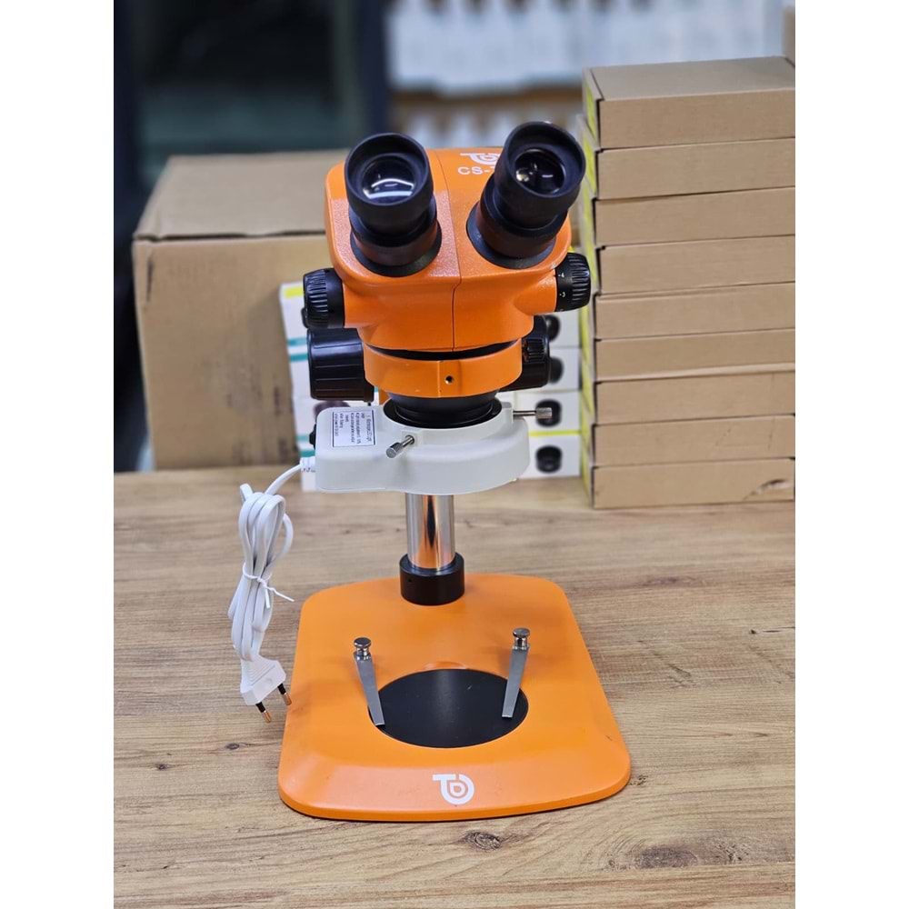 Profesyonel Mikroskop Analog Microscope Cs-7050 Turuncu