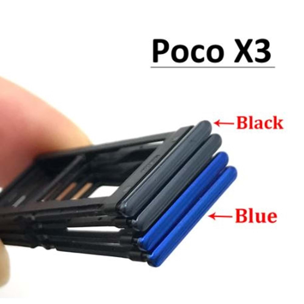 Xiaomi Poco X3 Sim Çekmecesi - Mavi