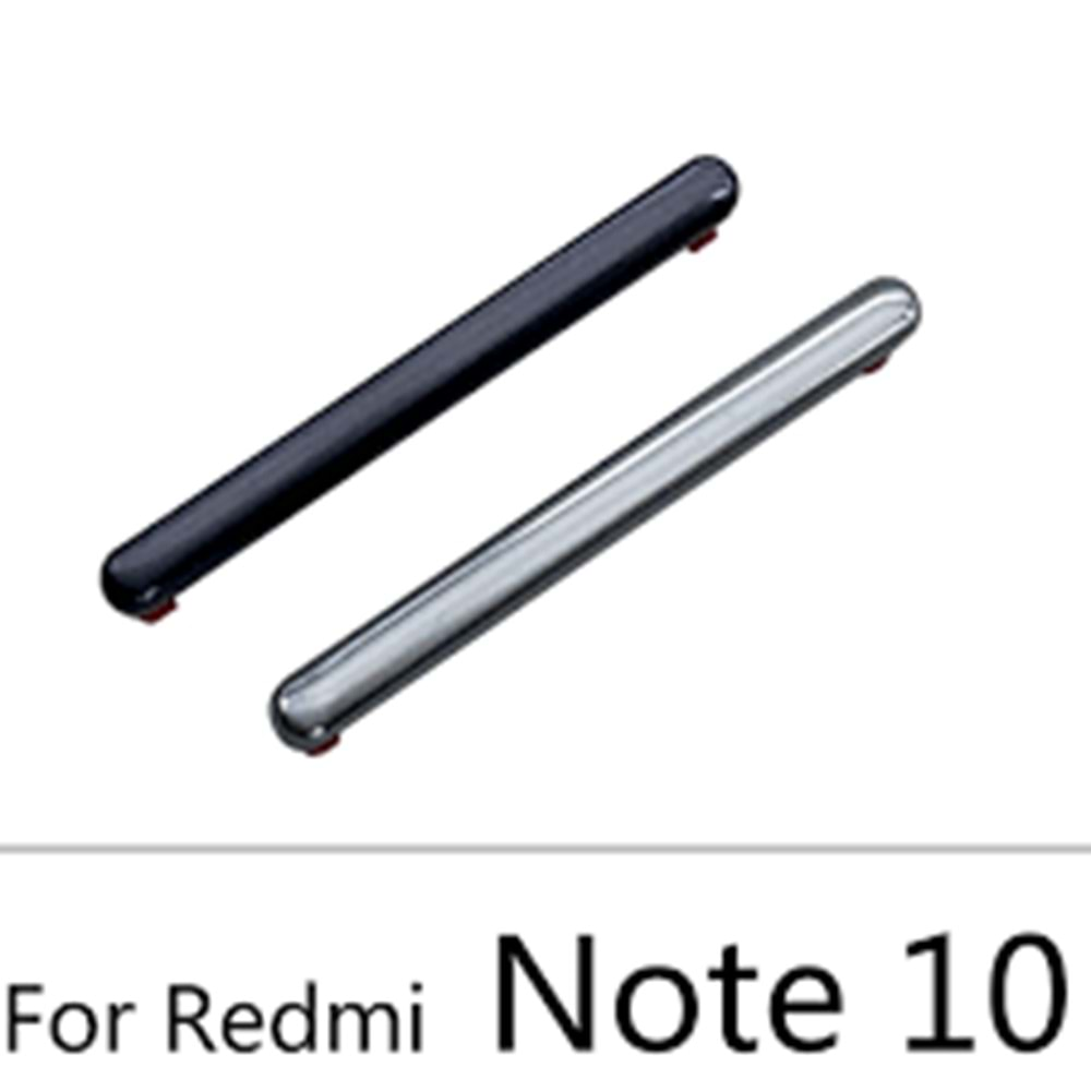 Xiaomi Redmi Note 10 Ses Tuşu Plastik - Siyah