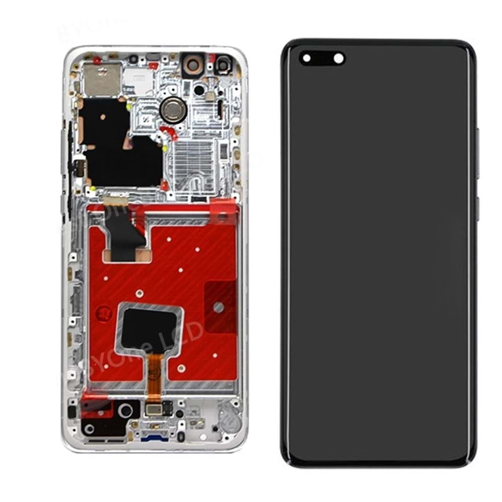 Huawei P40 Pro Lcd Ekran Kasalı Orjinal Silver