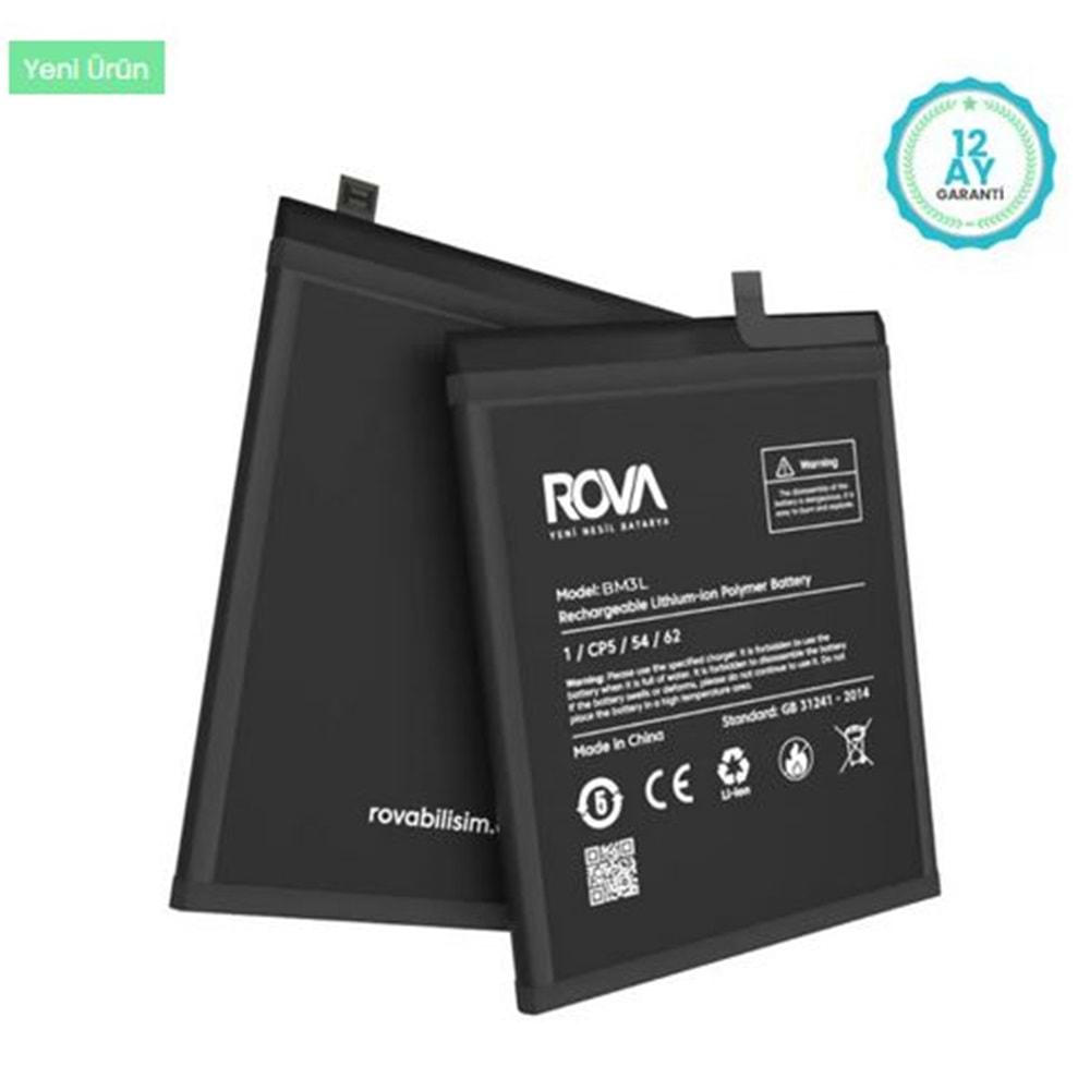 Rova Xiaomi Mi 9 Batarya Bm3L 3300 Mah.