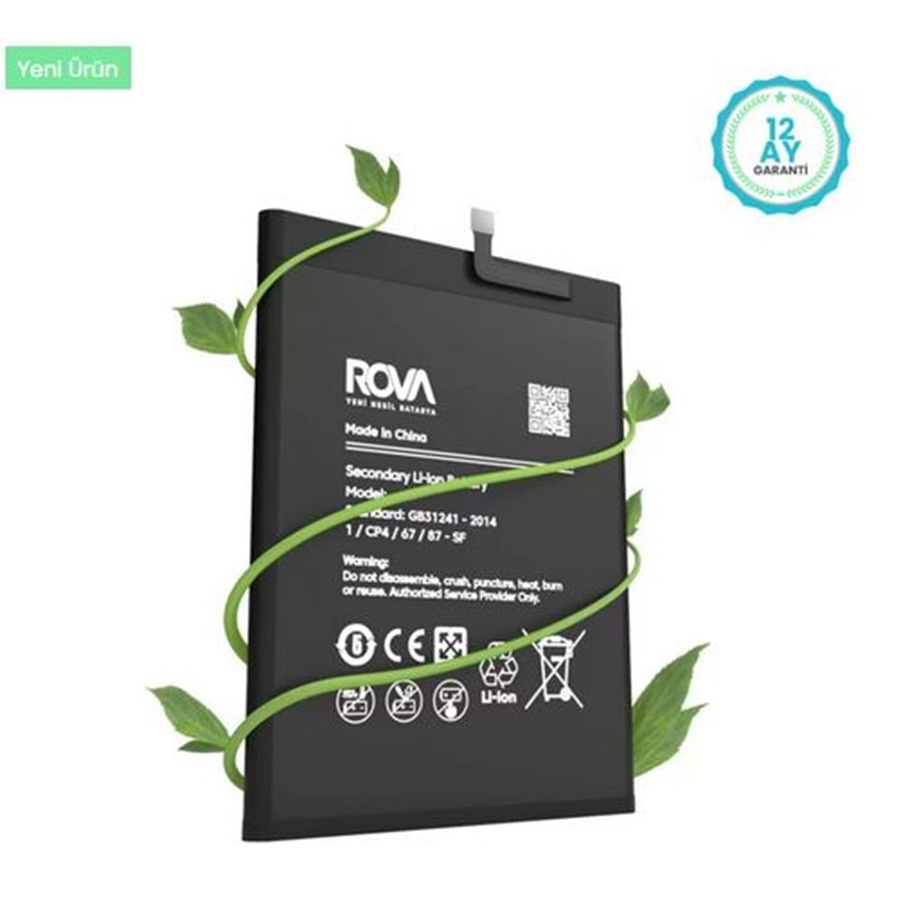 Rova Samsung A11 A115 Batarya 4000 Mah.