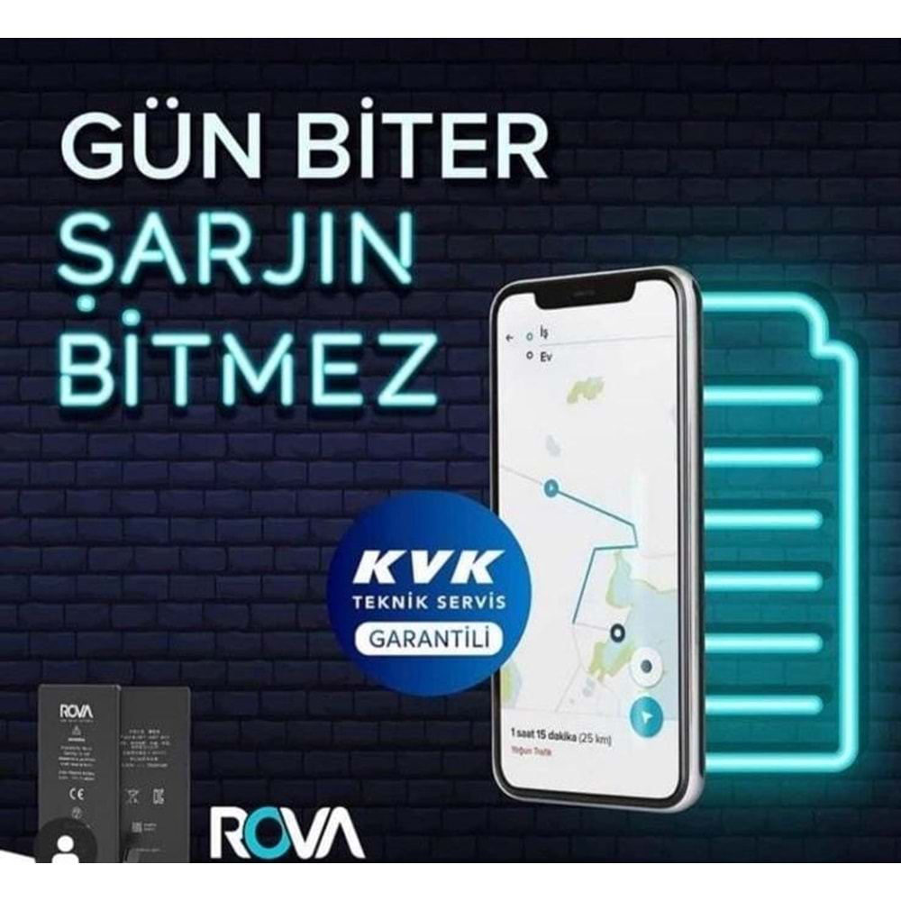 Rova İphone 13 Pro Max Batarya Güçlendirilmiş 4700 Mah.