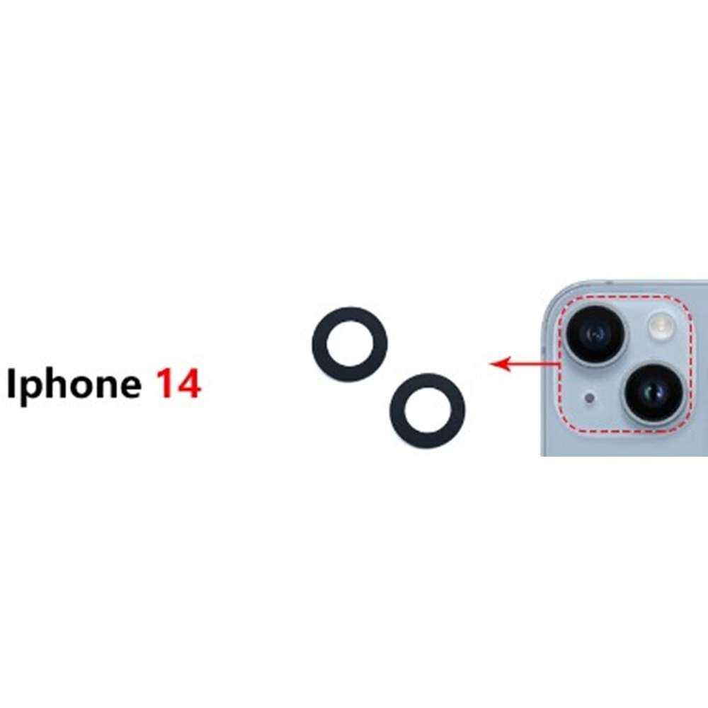 İphone 14 Kamera Camı 2 Li Set