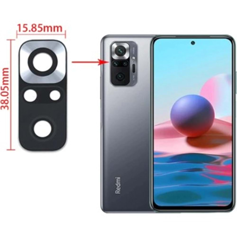 Xiaomi Redmi Note 10 Pro Kamera Camı Lens