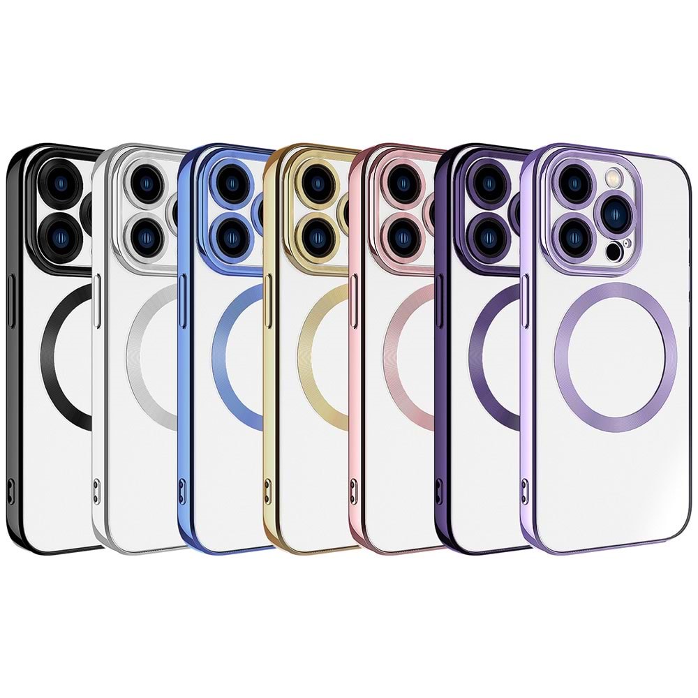 Magsafe İphone 15 Pro Max Siyah Kılıf
