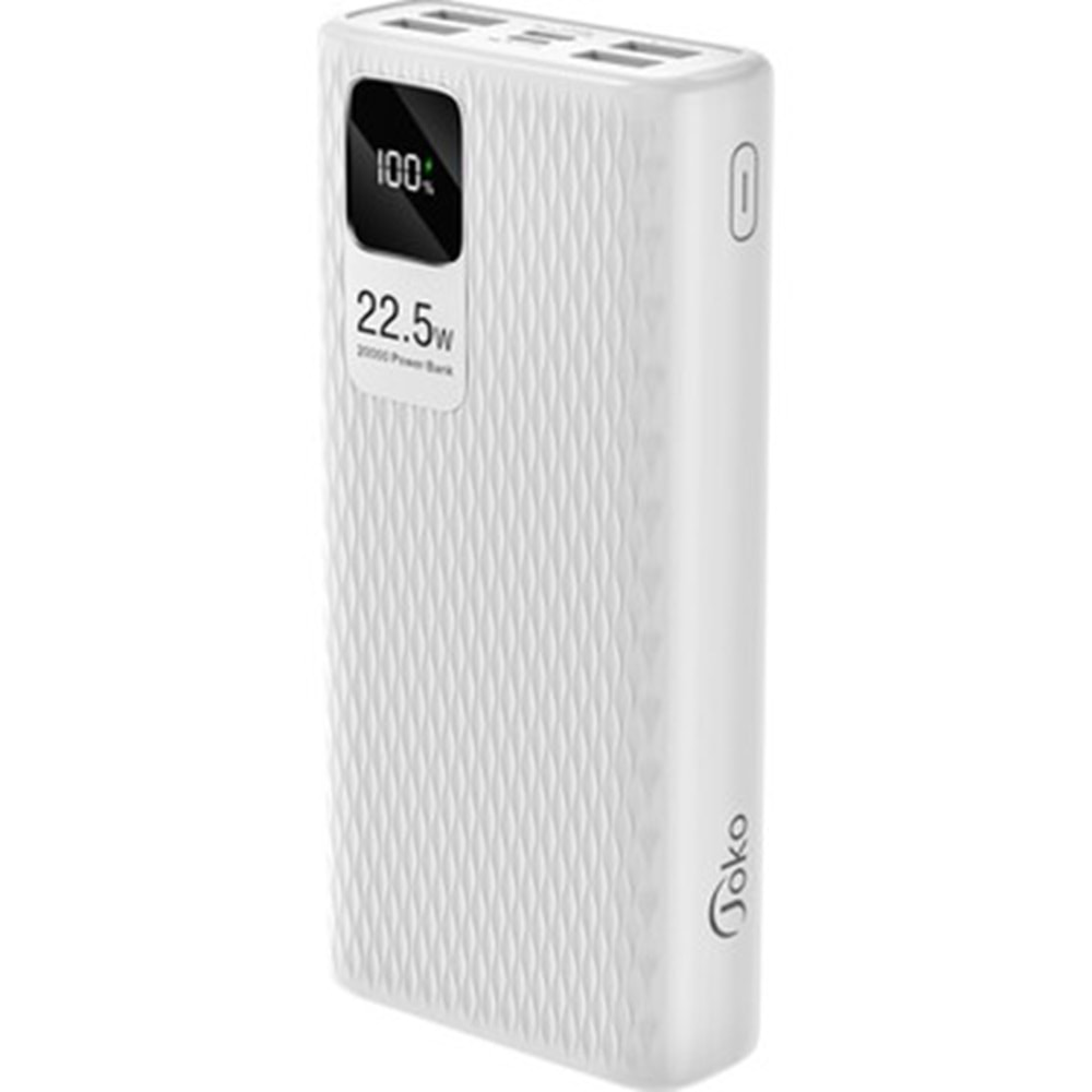 Joko A29Q 22.5W - 15W Usb 20W Type-C 20.000 mAh PD Powerbank - Beyaz