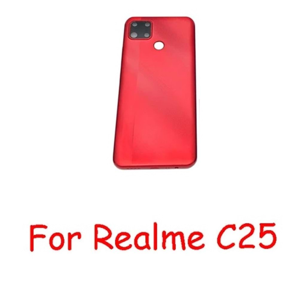 Oppo Realme C25 Arka Kasa - Kırmızı