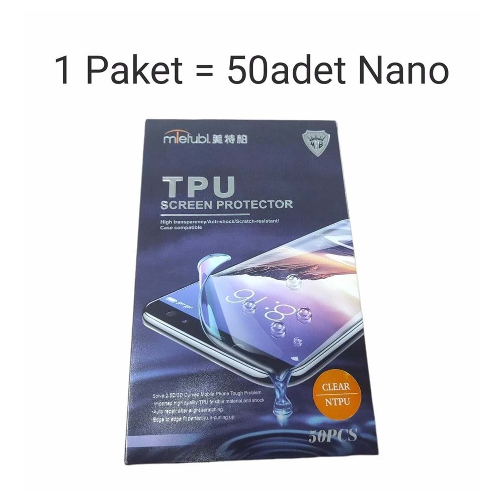 Mtetubl Şeffaf Nano Jelatin (50 Adet)